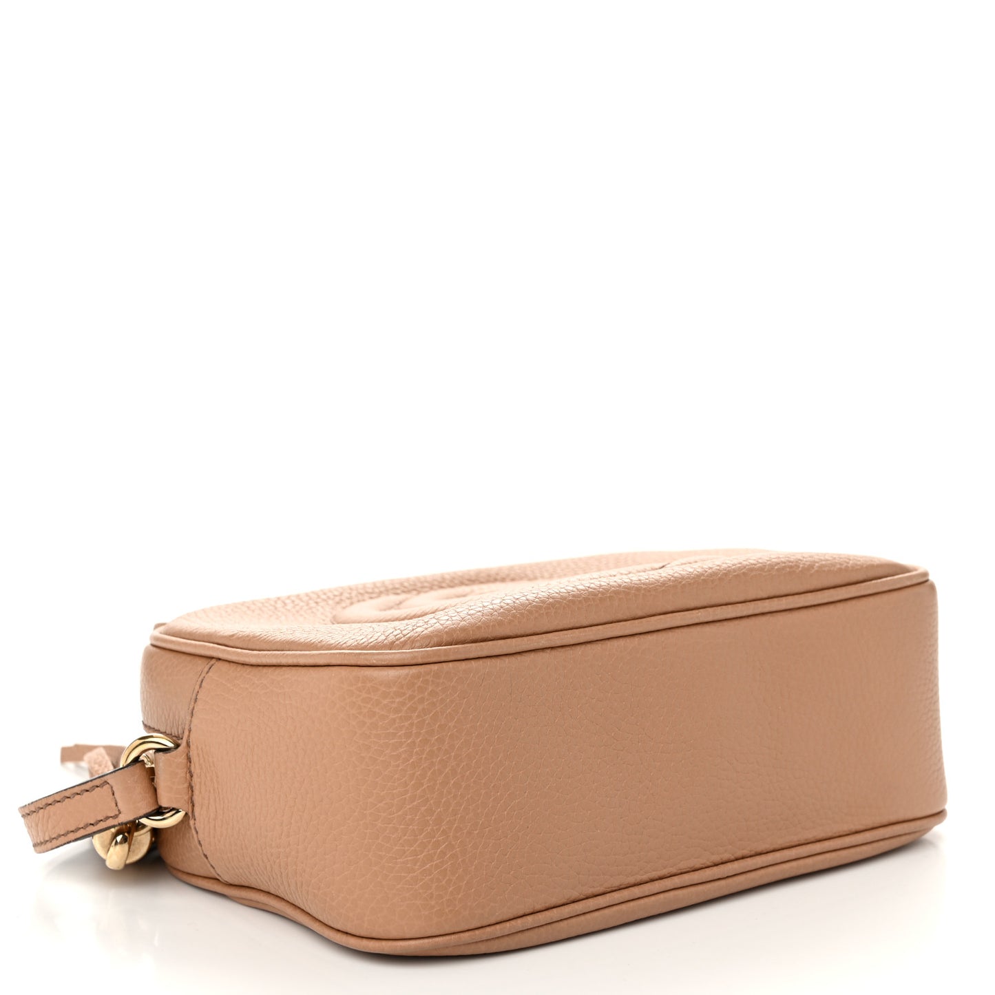Pebbled Calfskin Small Soho Disco Bag Camelia