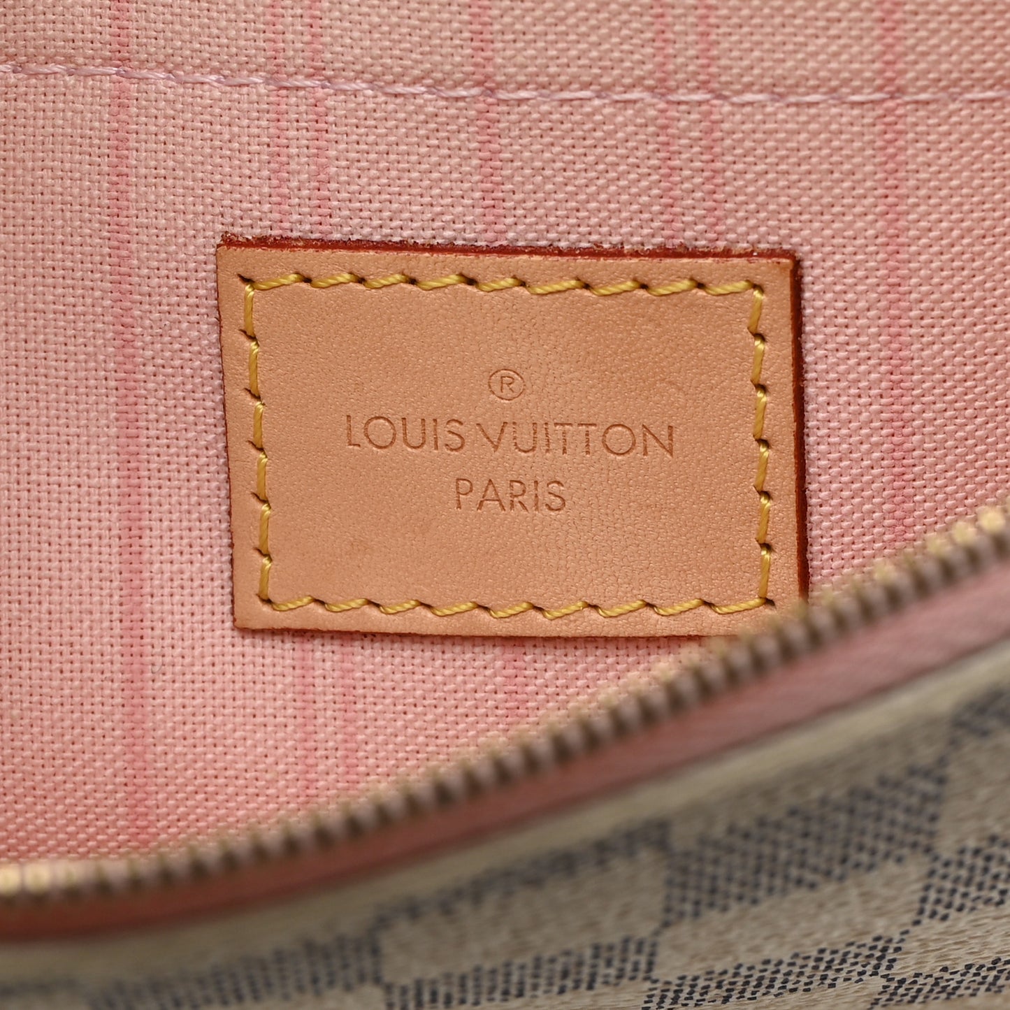 Damier Azur Neverfull MM GM Pochette Rose Ballerine