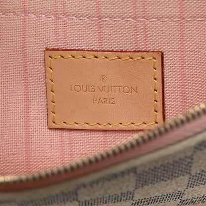 Louis Vuitton Damier Azur Neverfull MM GM Pochette Rose Ballerine 6 of 8