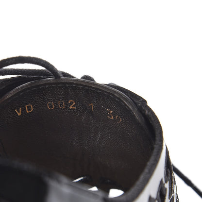 Valentino Garavani Patent Cut Out Oxfords 39 Black 11 of 14