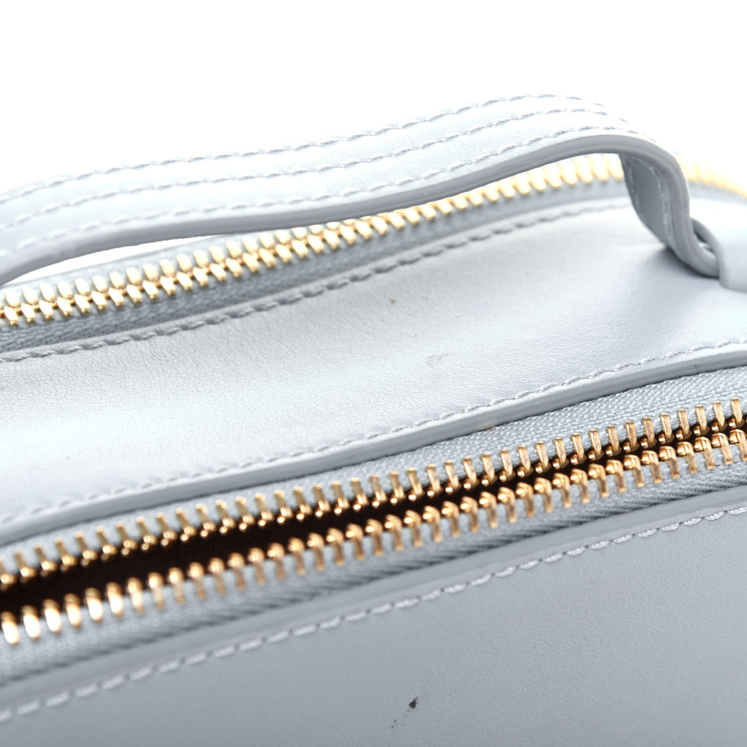 Chloe Shiny Calfskin Mini Vanity C Bag Faded Blue 18 of 20