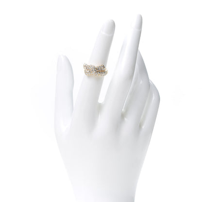 Van Cleef & Arpels 18K Yellow Gold Diamond Bow Ring 50 5.5 2 of 5
