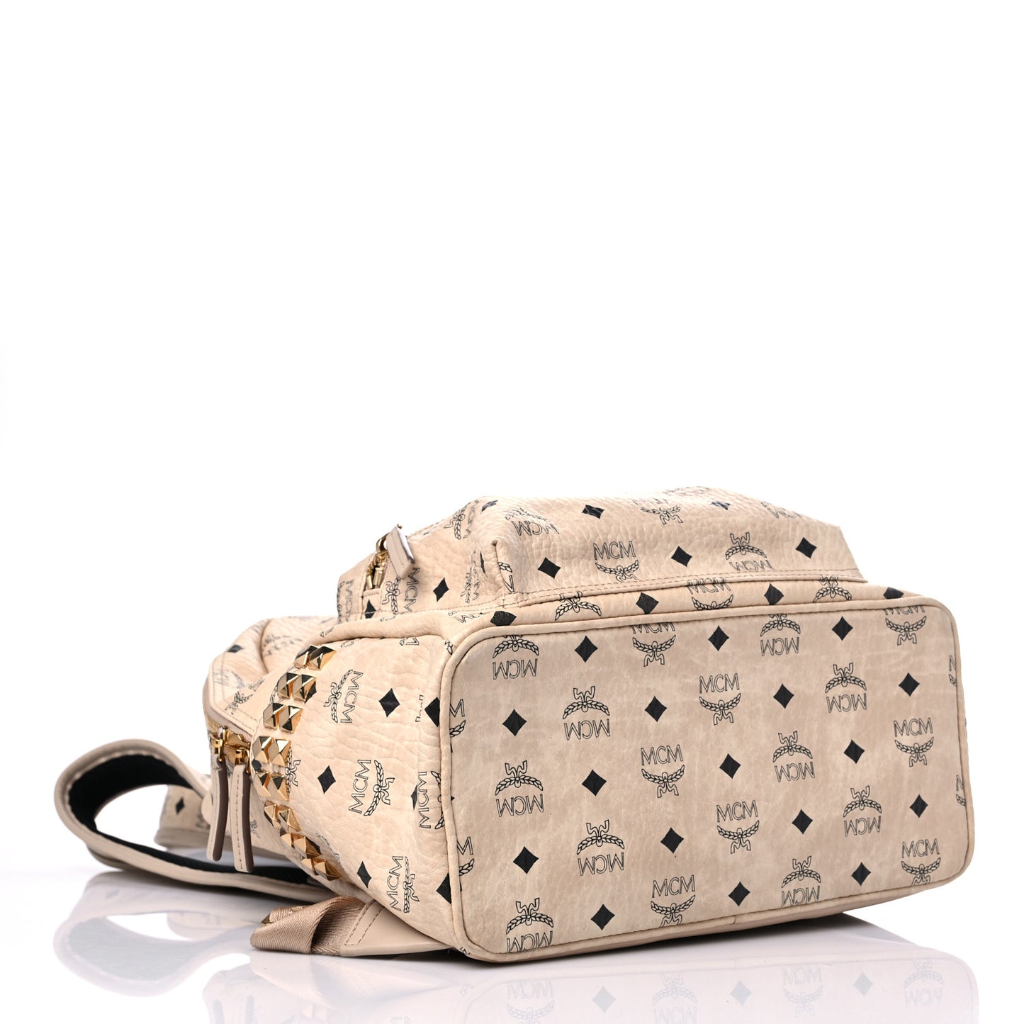 Visetos Small Side Stud Stark Backpack Beige