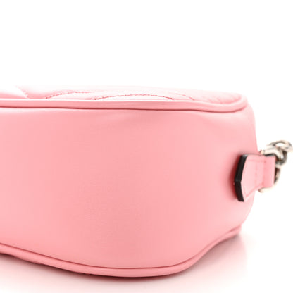 Gucci Calfskin Matelasse Small GG Marmont Chain Shoulder Bag Wild Rose 10 of 10