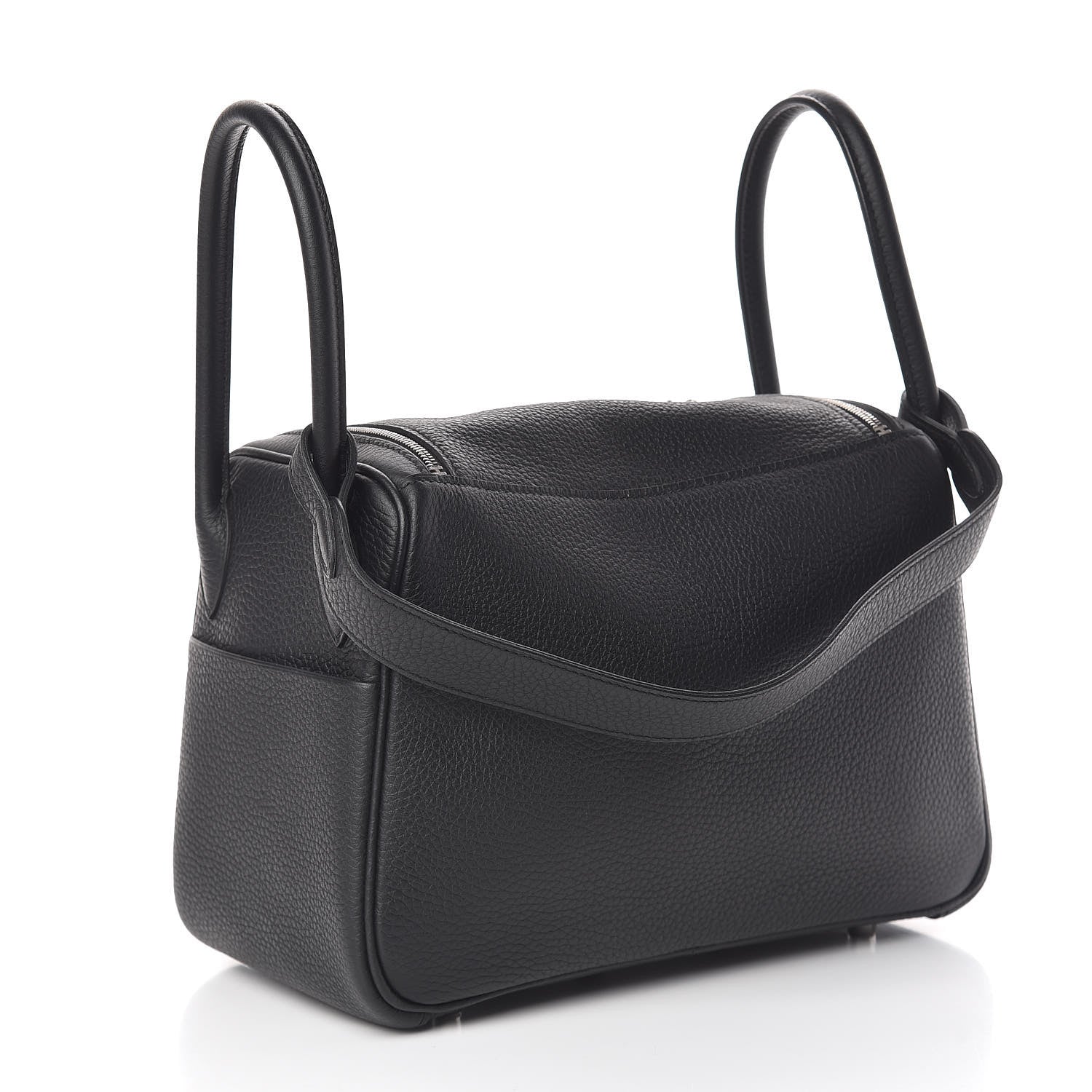 Hermes Taurillon Clemence Lindy 26 Black 3 of 11