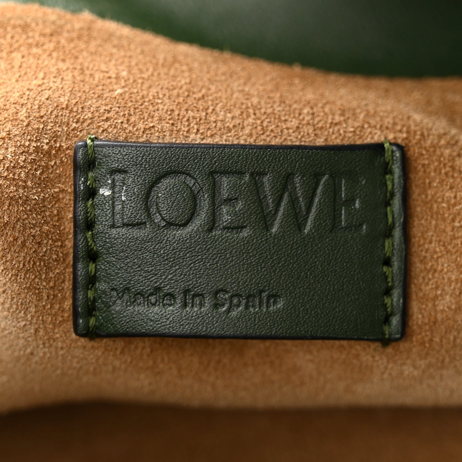 Loewe Nappa Flamenco Knot Clutch Vintage Khaki 6 of 10