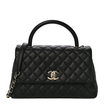 Chanel Caviar Quilted Small Coco Handle Flap Black 1 of 11