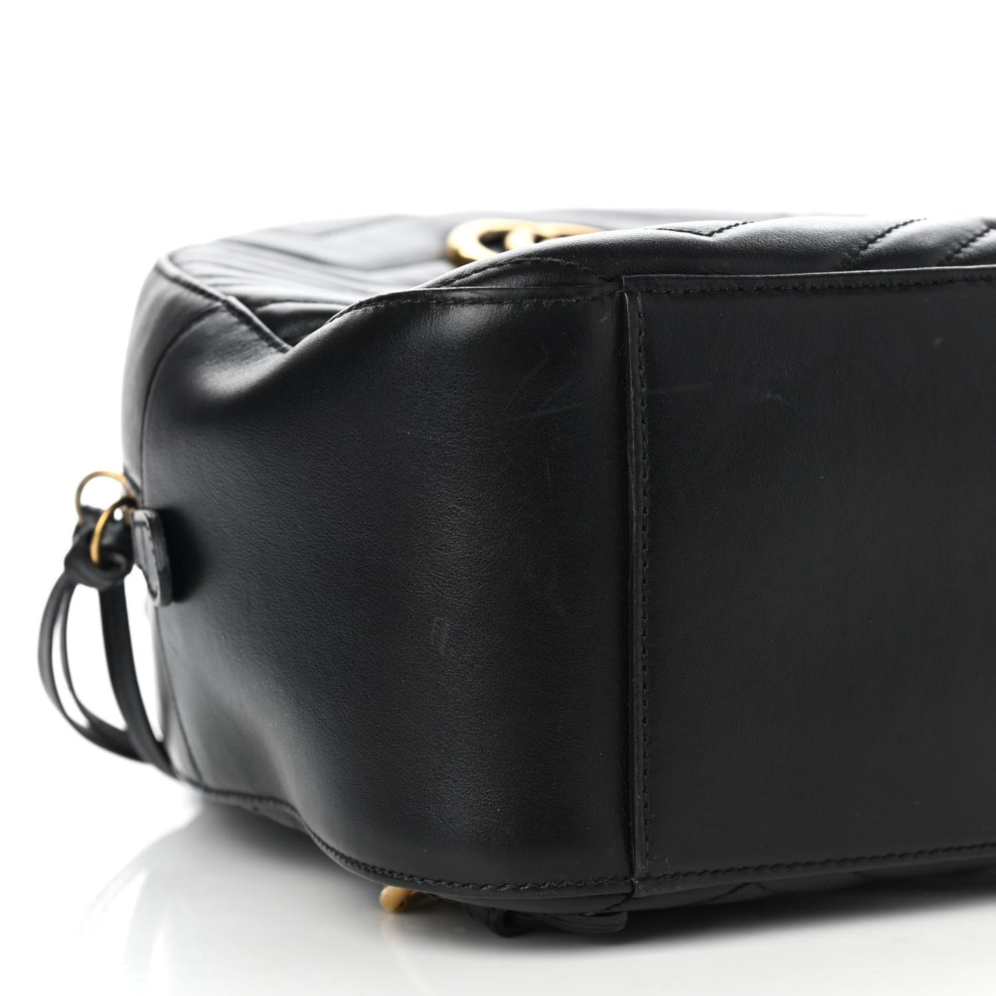 Calfskin Matelasse GG Marmont Backpack Black
