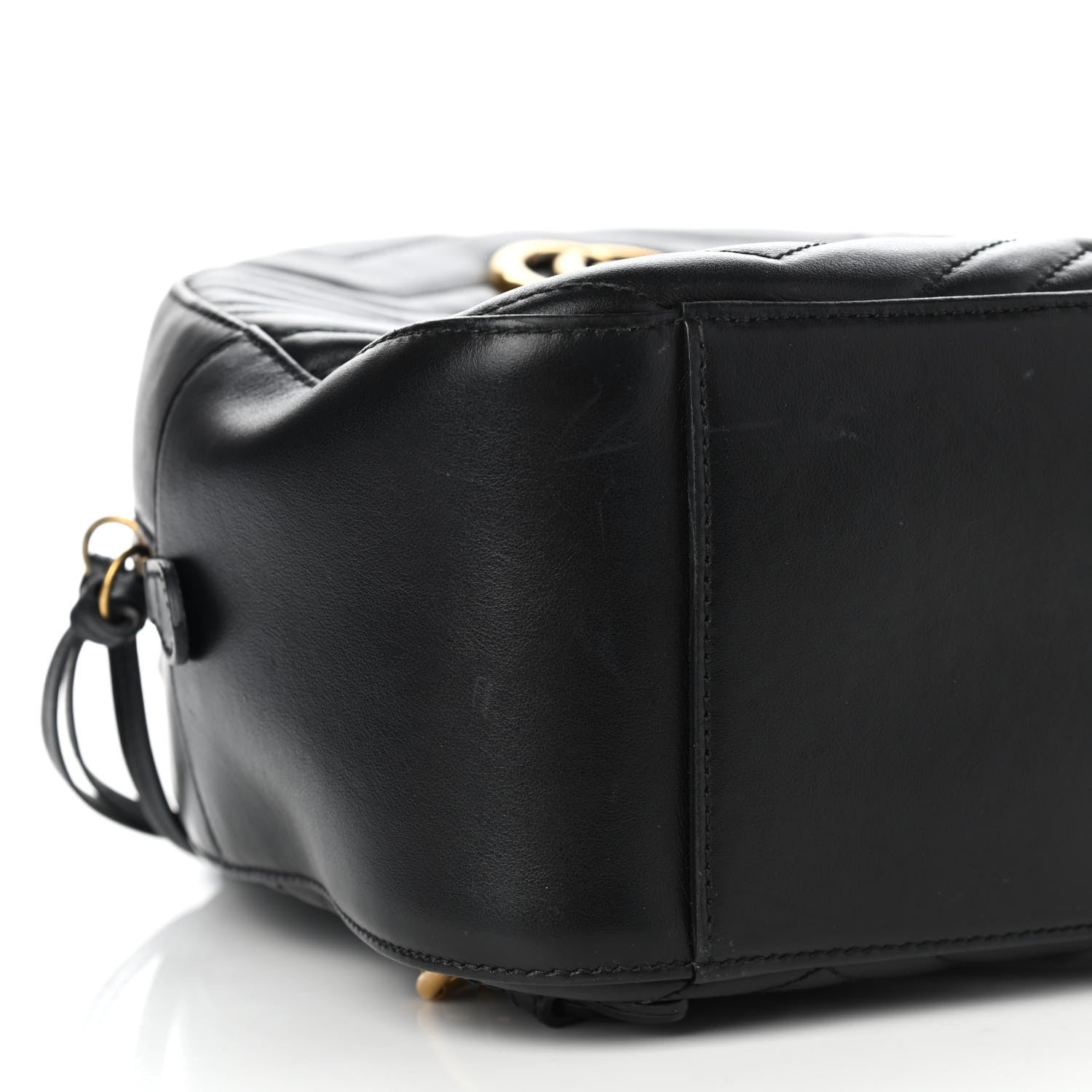 Gucci Calfskin Matelasse GG Marmont Backpack Black 9 of 12