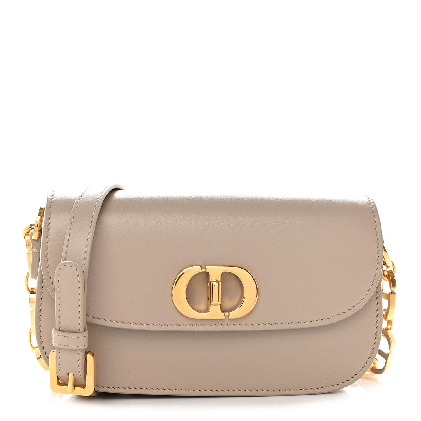 Box Calfskin 30 Montaigne Small Avenue Bag Powder Beige
