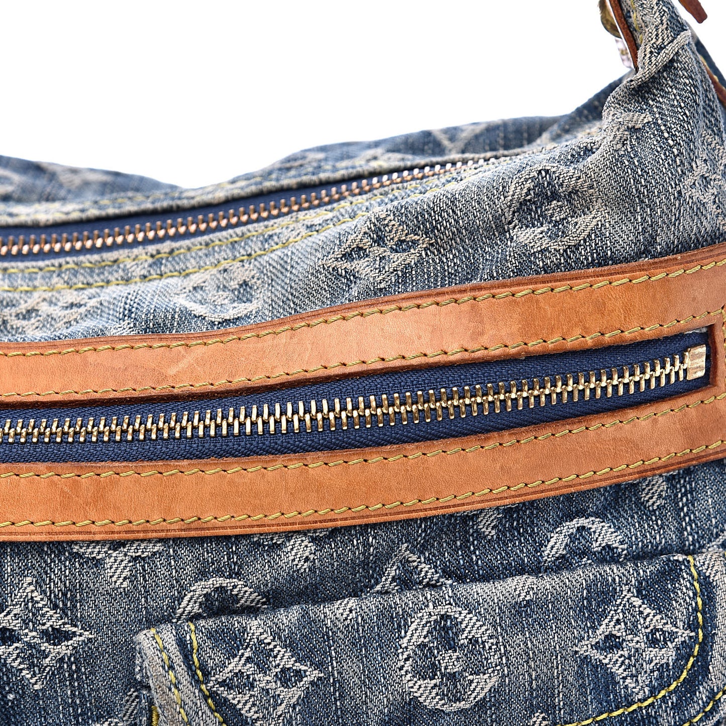Monogram Denim Baggy PM Blue