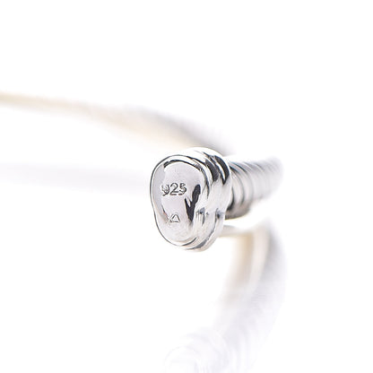 David Yurman Sterling Silver 18K Yellow Gold 4mm Crossover Cable Choker Necklace 4 of 4