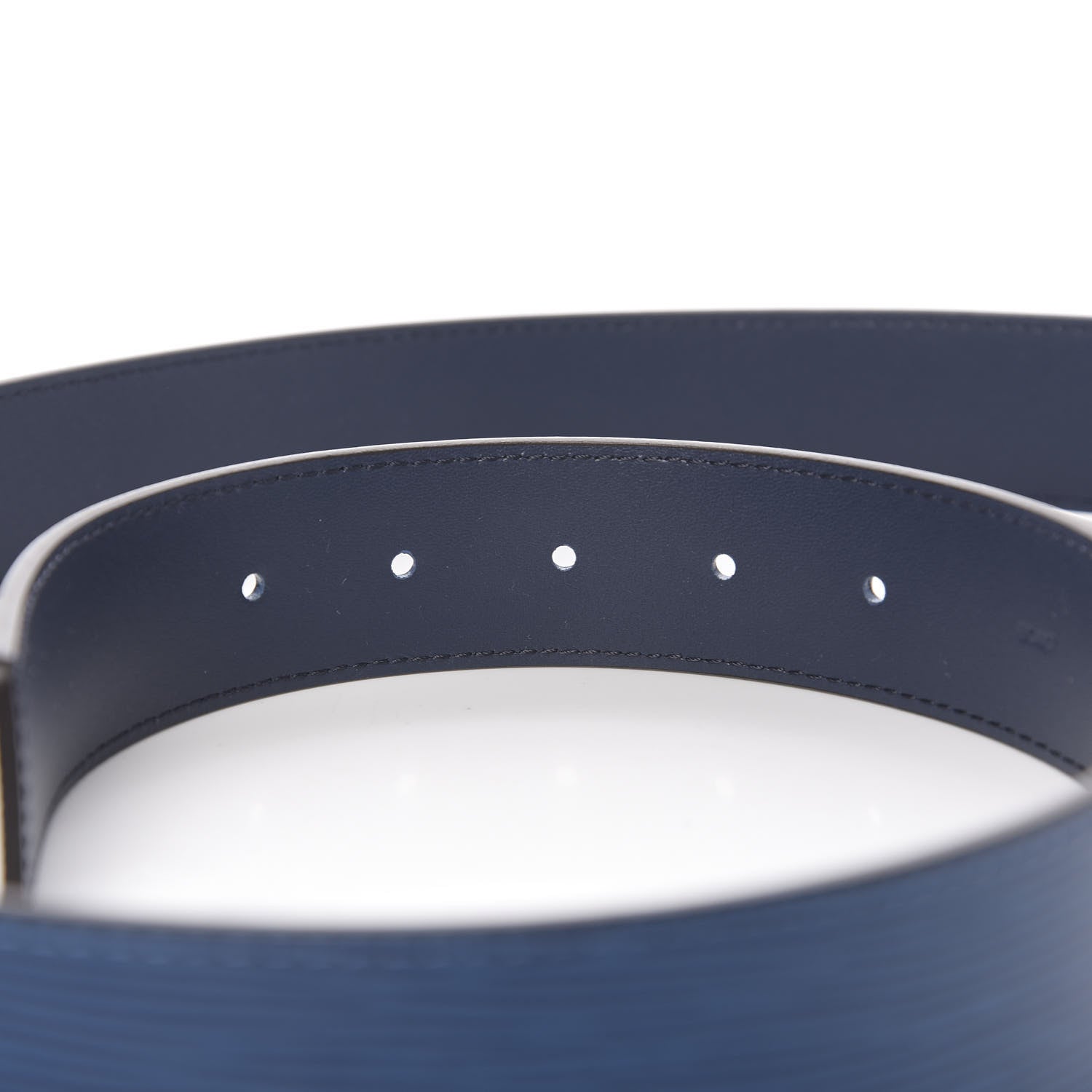 Louis Vuitton Epi Mens 35mm Metropole Belt 90 36 Blue Celeste 5 of 7
