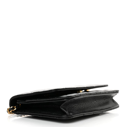 Chanel Caviar Quilted Wallet on Chain WOC Black 4 of 13