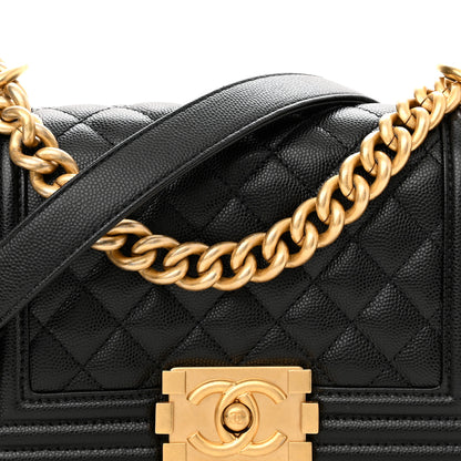 Chanel Caviar Quilted Small Boy Flap Black 8 of 10