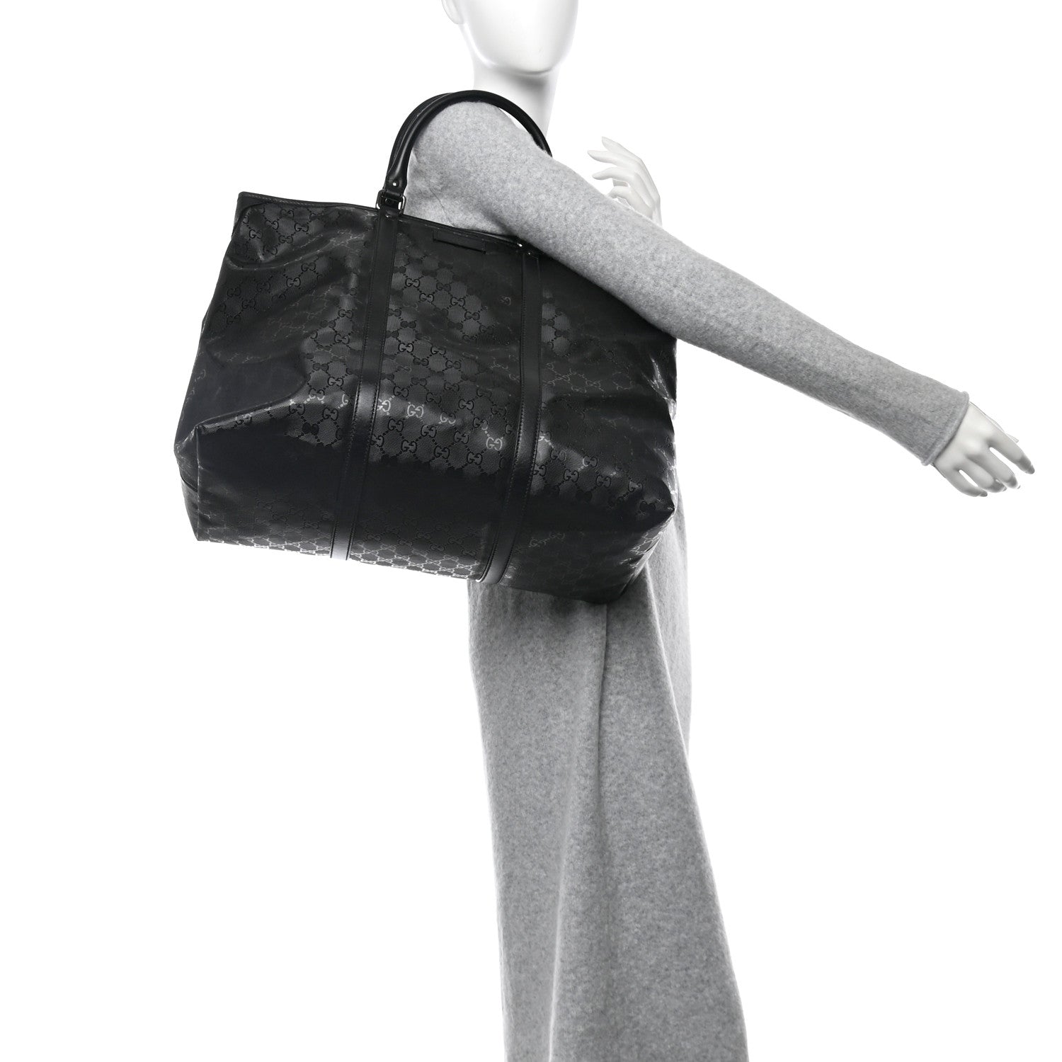 Gucci Imprime Monogram Medium Joy Tote Bag Black 2 of 10