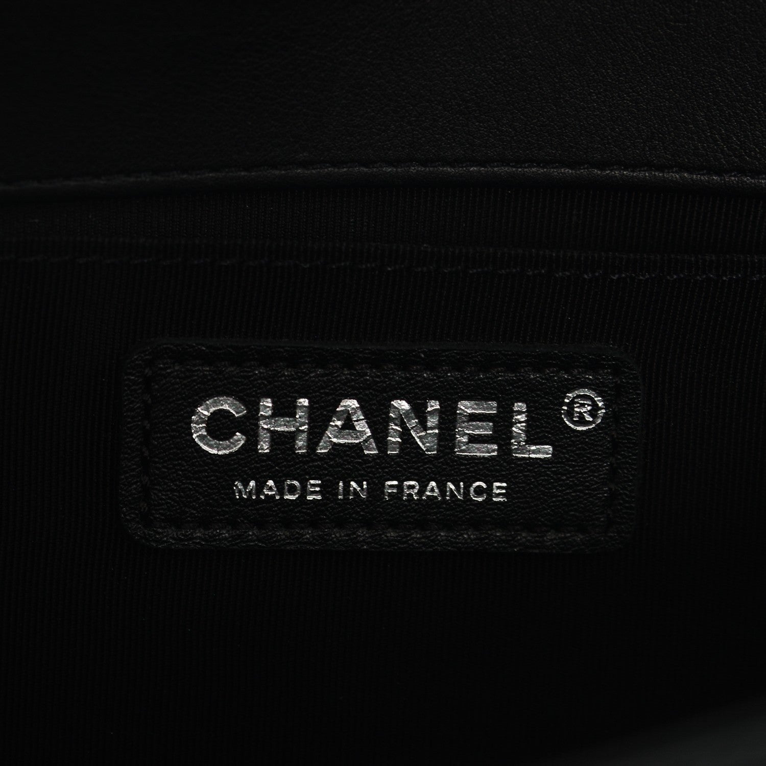 Chanel Calfskin Chevron Quilted Medium Boy Flap Black 6 of 7