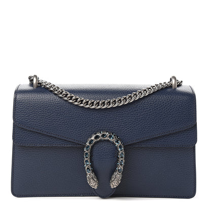 Gucci Dollar Calfskin Crystal Small Dionysus Shoulder Bag Blue Agata Montana Sapphire 1 of 9