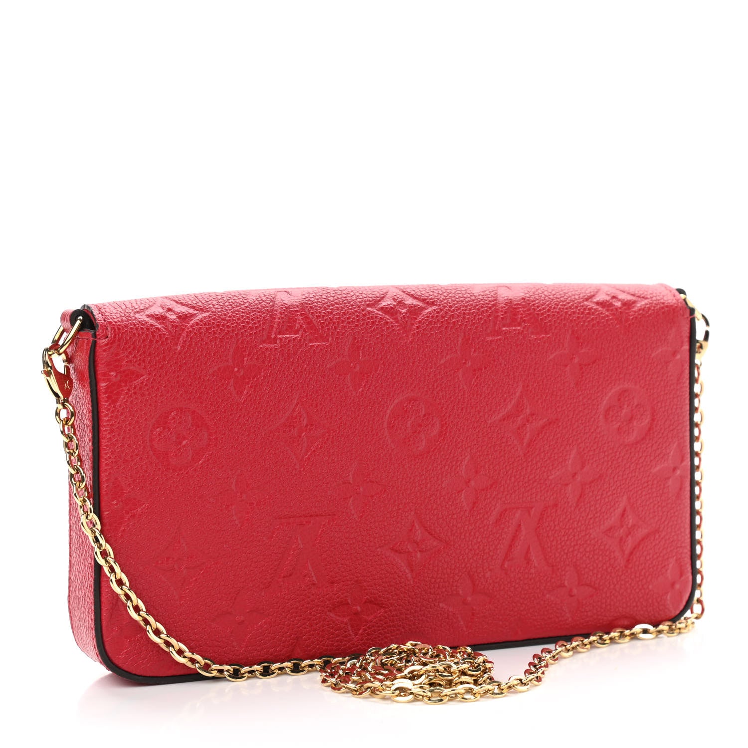 Louis Vuitton Empreinte Pochette Felicie Chain Wallet Scarlet 4 of 12