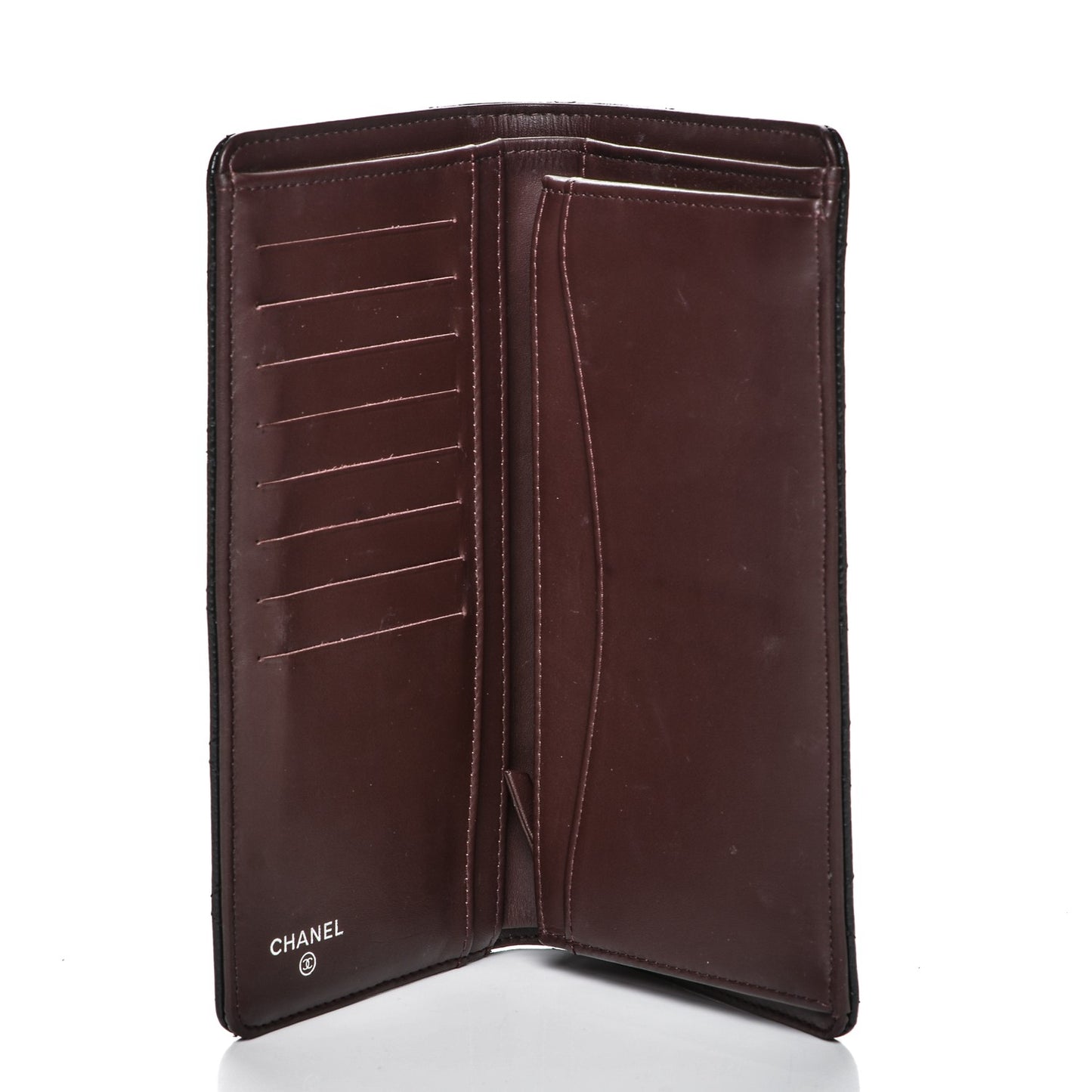 Caviar Quilted Yen Wallet Black