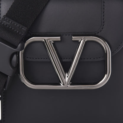 Valentino Garavani Smooth Calfskin Small VLogo Crossbody Bag Black 8 of 8
