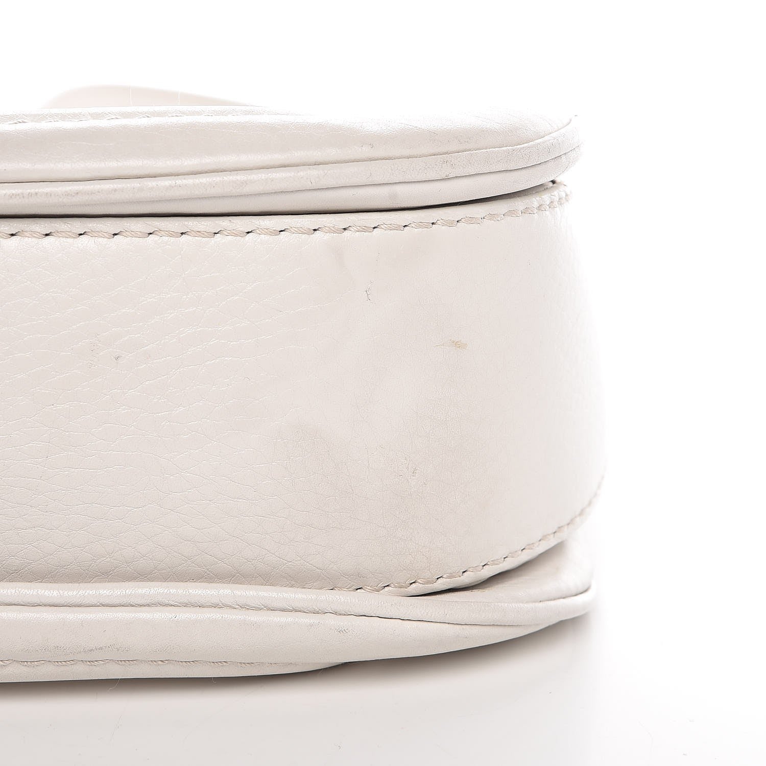 Gucci Calfskin Medium New Bamboo Top Handle Bag White 13 of 16