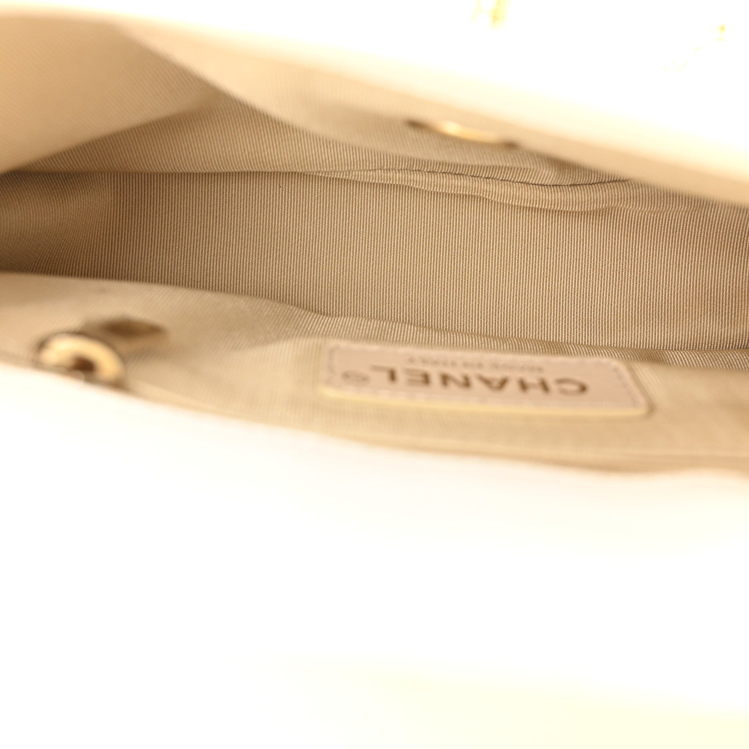 Chanel Lambskin Patent Quilted Small La Parisienne Top Handle Flap White 5 of 12