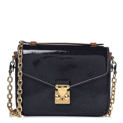 Louis Vuitton Shiny Epi Reverse Monogram Pochette Metis Mini Marine 1 of 7