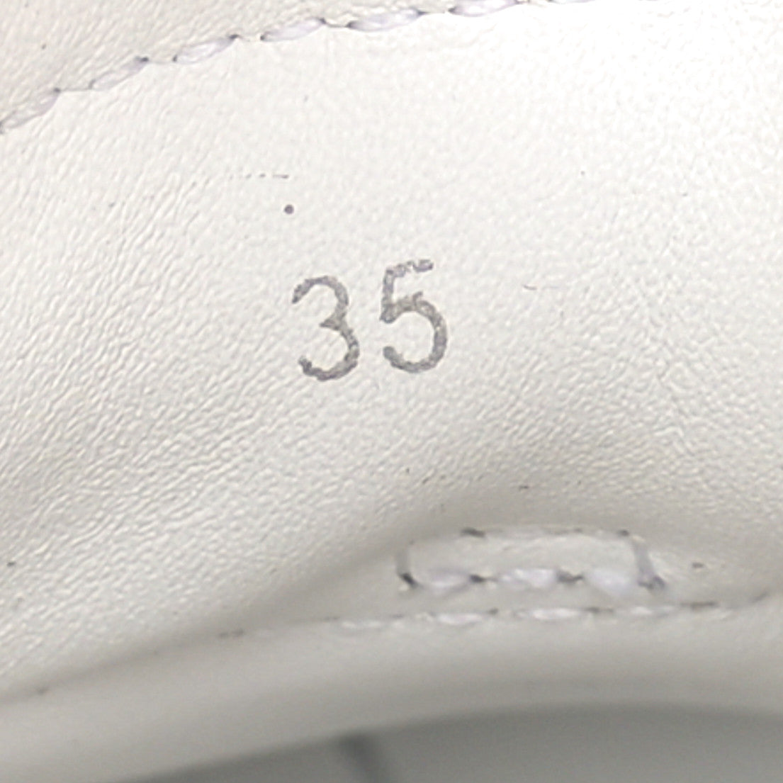 Calfskin Glitter Hawaii Sneakers 35 White