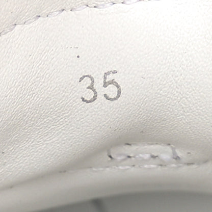 Jimmy Choo Calfskin Glitter Hawaii Sneakers 35 White 8 of 10