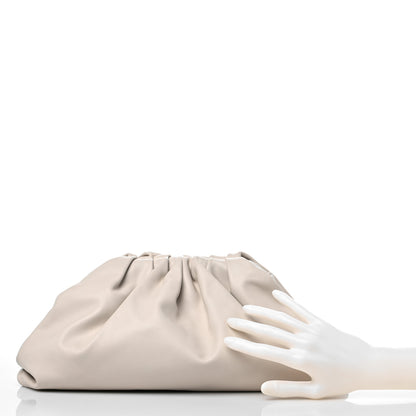 Bottega Veneta Smooth Butter Calf The Pouch Oversized Clutch Mist 2 of 12