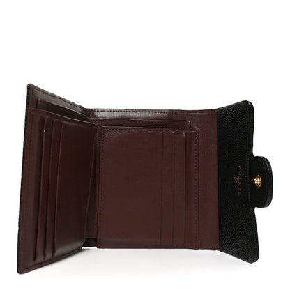 Chanel Caviar Quilted Compact Flap Wallet Black 5 of 7