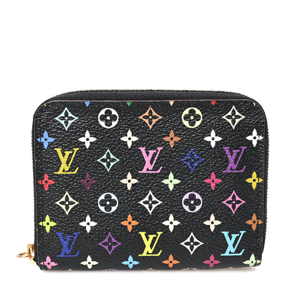 Louis Vuitton Monogram Multicolor Zippy Coin Purse Black Grenade 1 of 7
