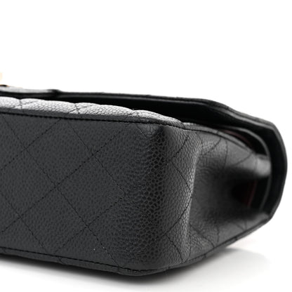 Chanel Caviar Quilted Medium Double Flap Black 10 of 11