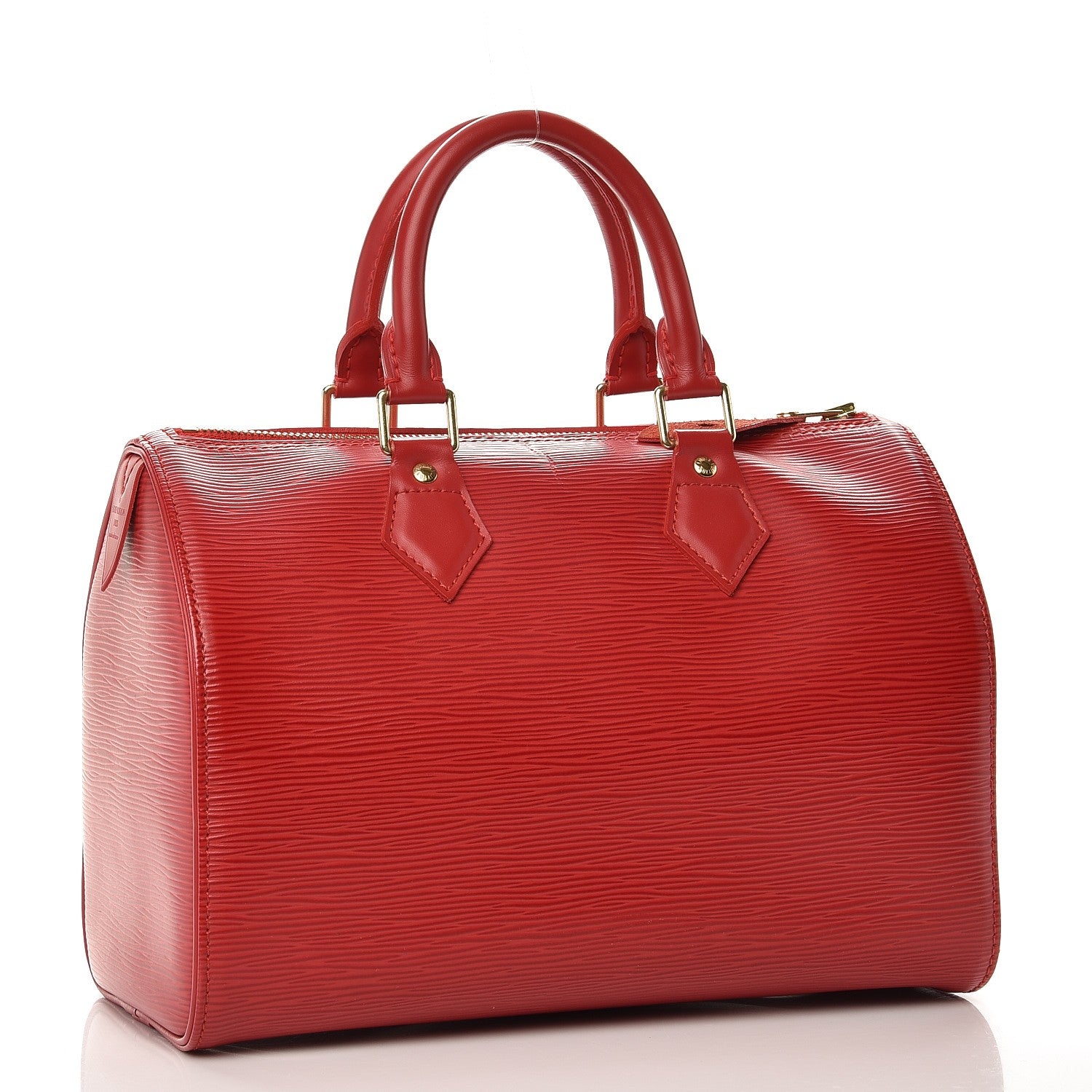 Louis Vuitton Epi Speedy 25 Castillan Red 3 of 9