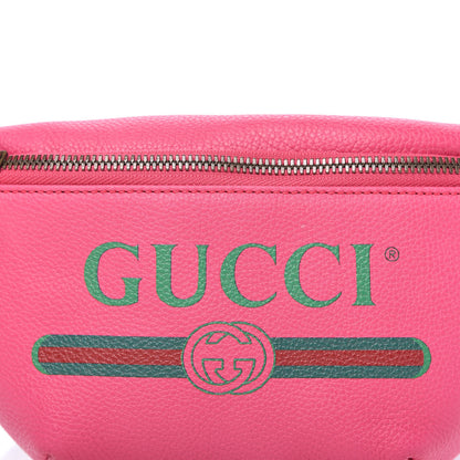 Gucci Grained Calfskin Small Logo Belt Bag Box Pink Green 11 of 11