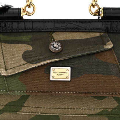Dolce & Gabbana Cotton Crocodile Embossed Camouflage Patchwork Sicily Multicolor 7 of 9