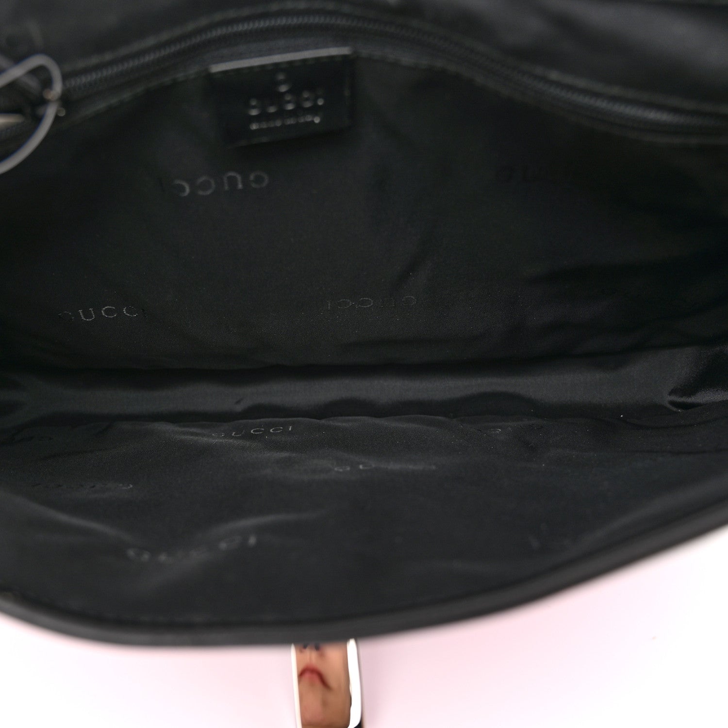 Gucci Velvet Calfskin Jackie O Hobo Pink Black 5 of 10