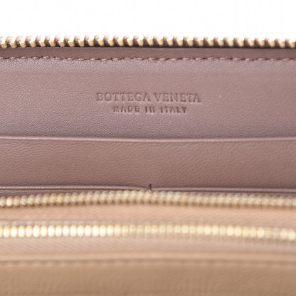 Bottega Veneta Nappa Intrecciato Zip Around Wallet Elephant 6 of 9