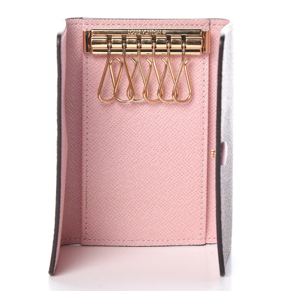 Louis Vuitton Damier Ebene Multicles 6 Key Holder Rose Ballerine 5 of 10