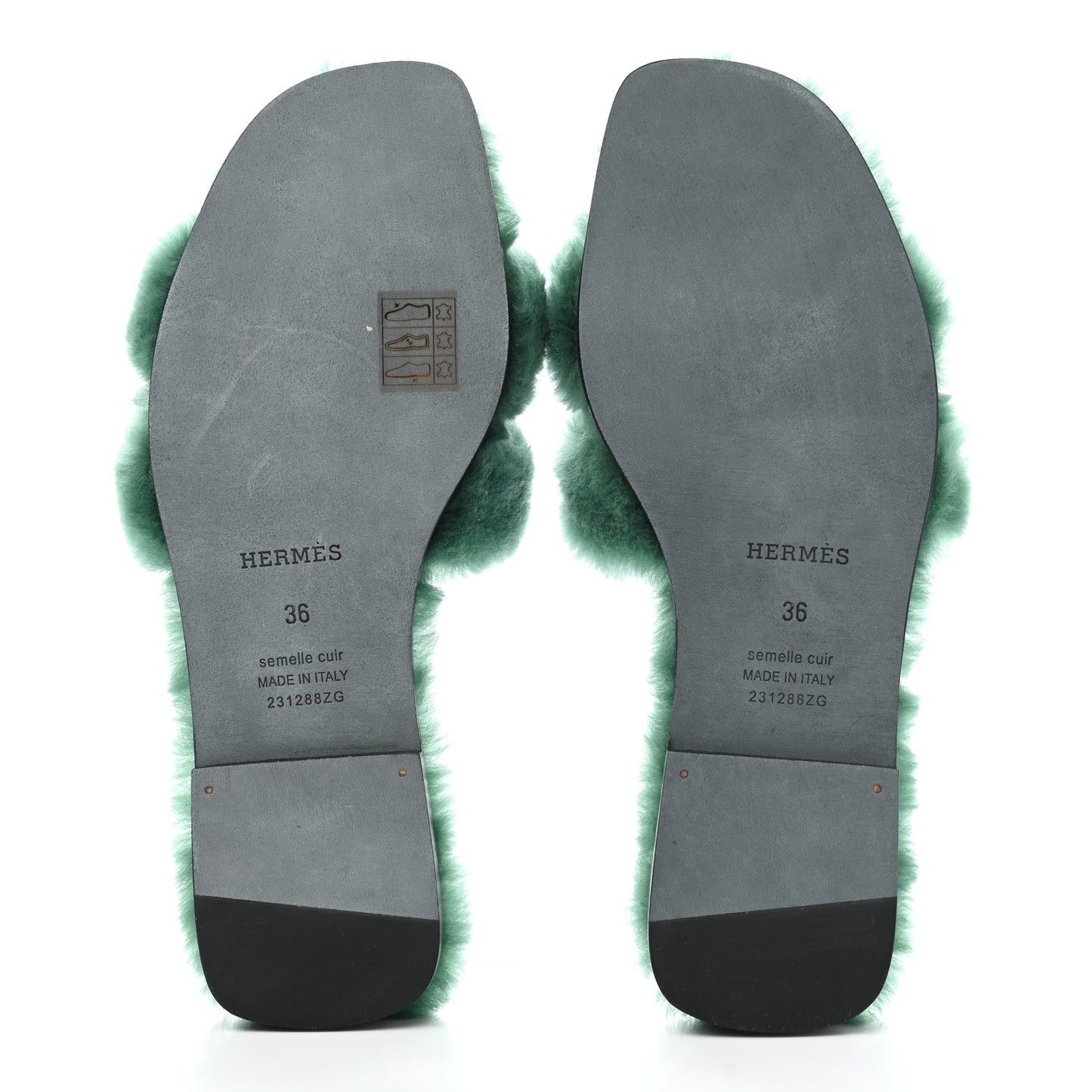 Woolskin Oran Sandals 36 Vert Anglais