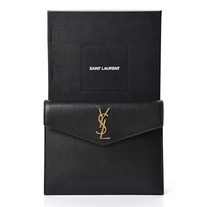 Saint Laurent Grain De Poudre Uptown Baby Pouch Black 9 of 9