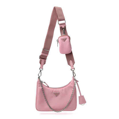 Prada Nylon Re-Edition 2005 Shoulder Bag Rosa 1 of 11