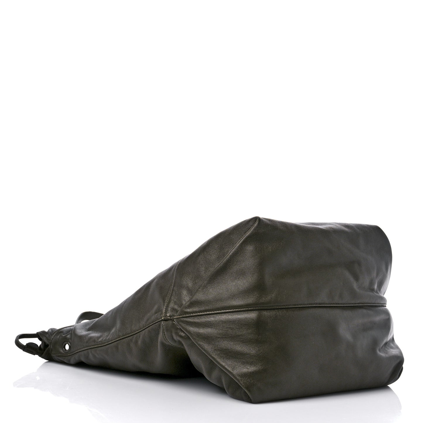 Lambskin West Shopping Bag Dark Tea
