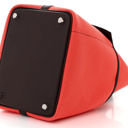 Hermes Toile Goeland Swift Cargo Picotin Lock 18 Rouge Sellier Rose Texas 10 of 10