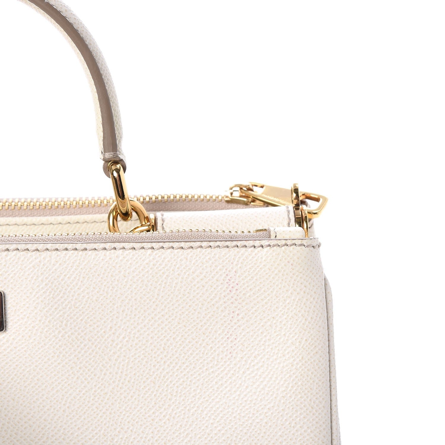 Dolce & Gabbana Dauphine Miss Sicily Double Zip Satchel White 12 of 14