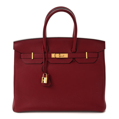 Hermes Togo Birkin 35 Rouge Grenat 1 of 11