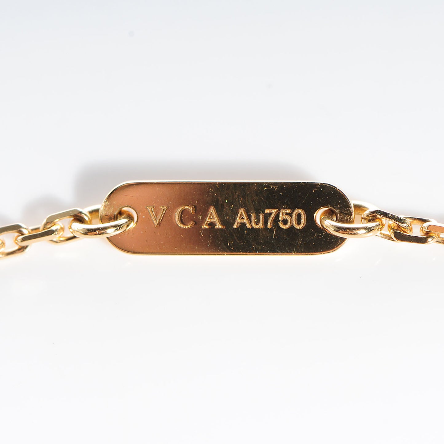 18K Yellow Gold Vintage Alhambra Pendant Necklace