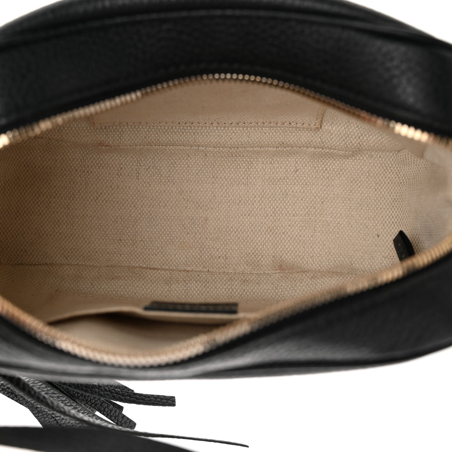 Pebbled Calfskin Soho Disco Bag Black