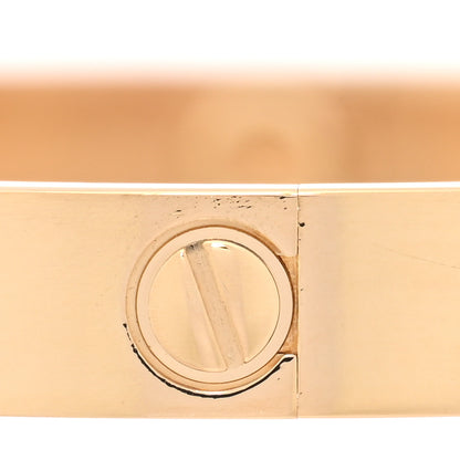 Cartier 18K Yellow Gold 4 Diamond LOVE Bracelet 17 6 of 8